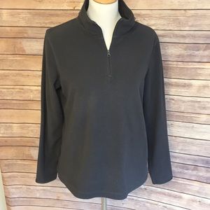 Grey quarter zip fleece